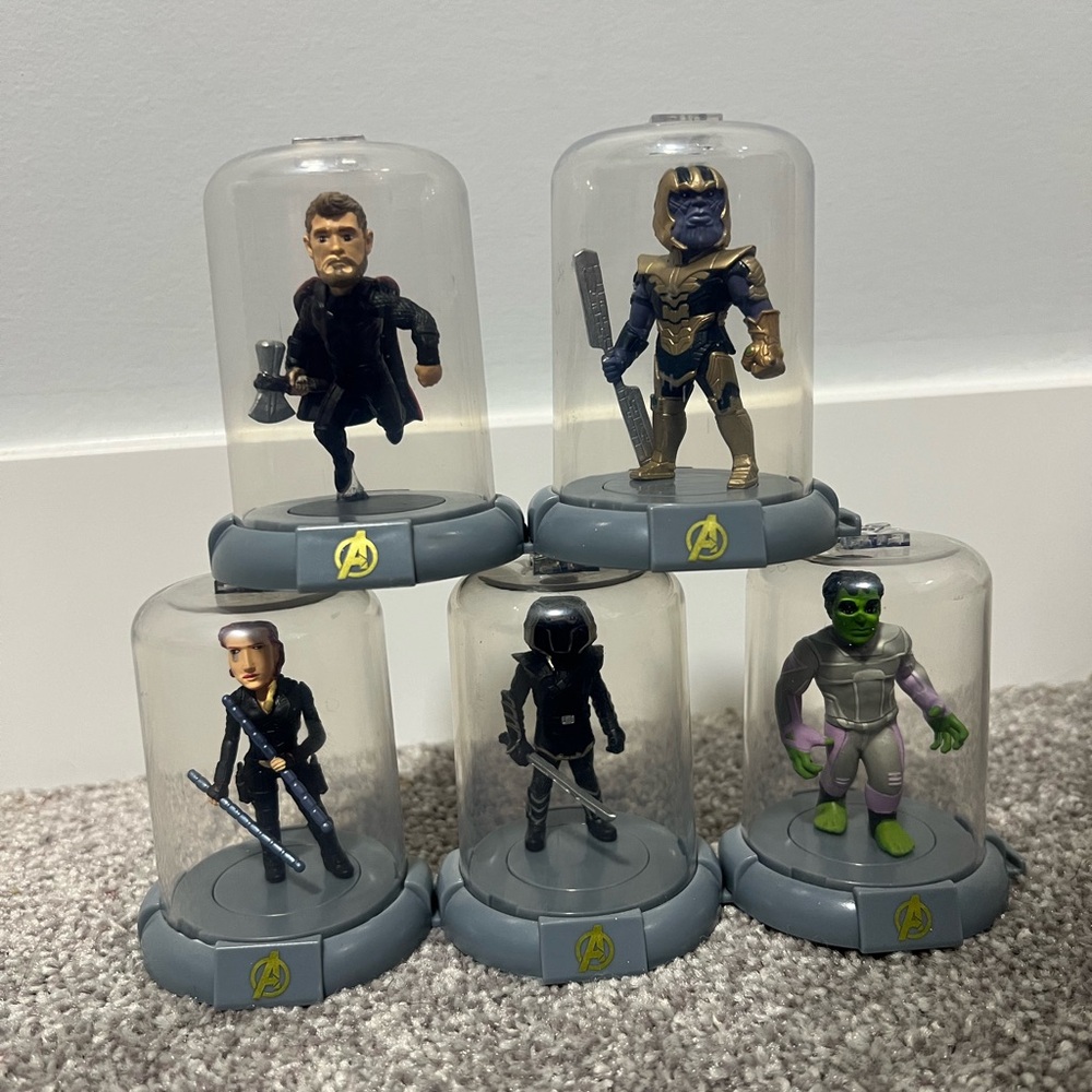 Set of five Marvel Avengers Endgame Domez Figures